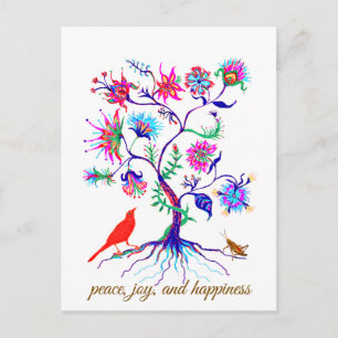 A tree of life postcard