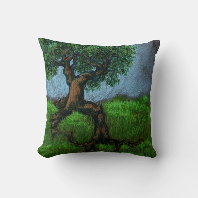 A Tree on A Hill / A Willow in a Valley Cushion (Front)