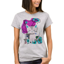 A Trendy Cat Lover Colourful Design