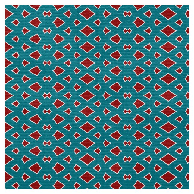 A trendy green & maroon fabric pattern design  (Swatch)
