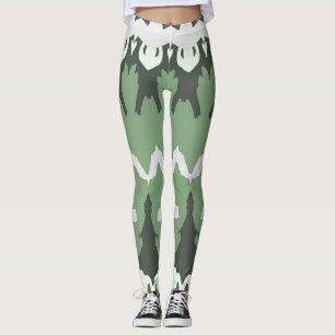 A trendy green "Ratti_Creative_Arts" Leggings