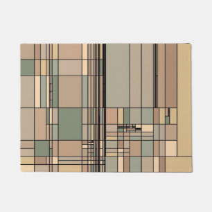 A tribute to Mondrian 2 Doormat