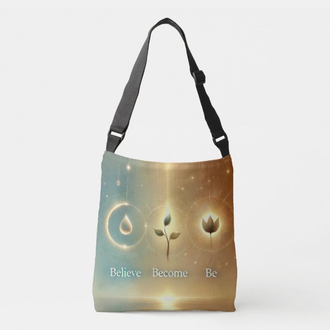 A Trinity of Transformation Adjustable Tote (Front)