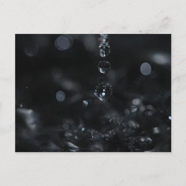 A trio de gouttes d'eau postcard (Front)