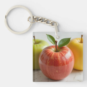 A Trio of Apples Key Ring