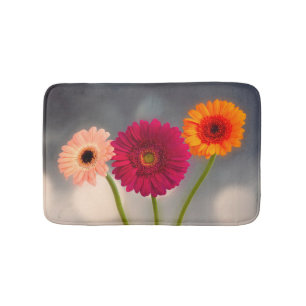 A Trio of Gerberas Bath mat
