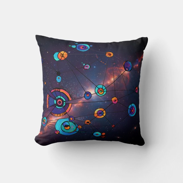 A Trip to Outer Space Cushion (Front)