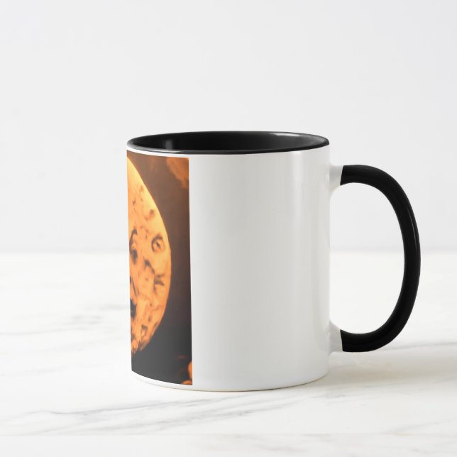 A Trip to the Moon (Blood Orange Sepia) Mug (Right)