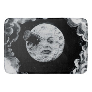 A Trip to the Moon French Silent Movie Classic Bath Mat