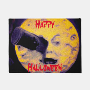 A Trip to the Moon Halloween Edition VIntage Cool Doormat