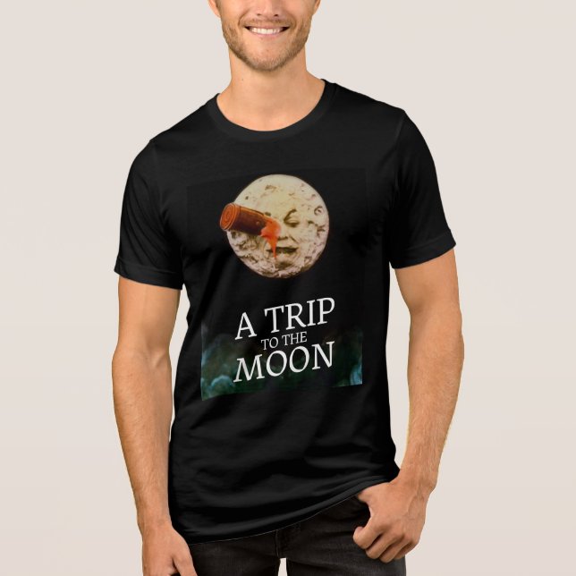 A Trip to the Moon Men’s T-Shirt  Tri-Blend Shirt (Front)