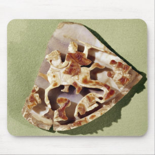 A triumphant emperor trampling barbarians mouse pad