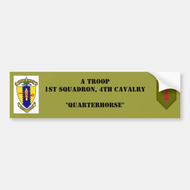 A-Troop bumper sticker (Front)