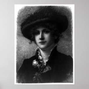 A Tropical Flower - Frederick Dielman - 1891 Poster