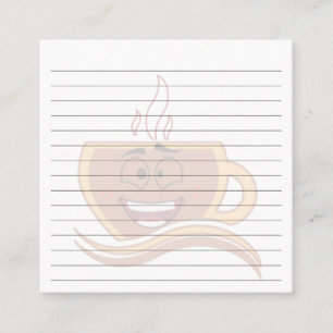 A True Coffeeholic Square Business Card