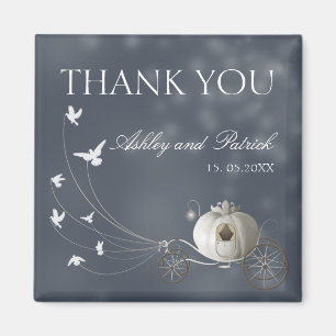 A True Fairy Tale Wedding Thank You Magnet