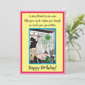 A True Friend Lifts You Up Flat Holiday Card