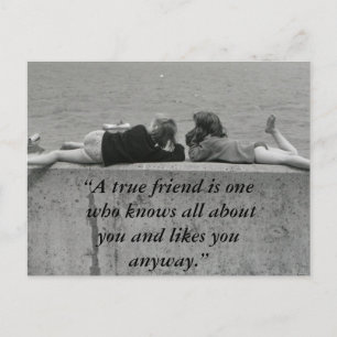 A True Friend Postcard
