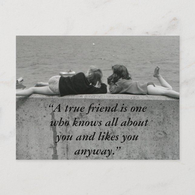 A True Friend Postcard (Front)