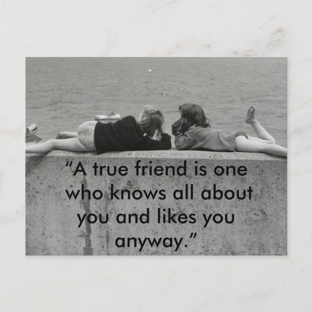 A True Friend Postcard (Front)