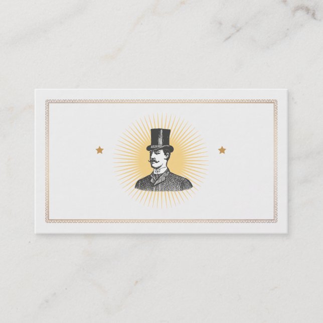 A True Gentleman Vintage Business Card (Front)