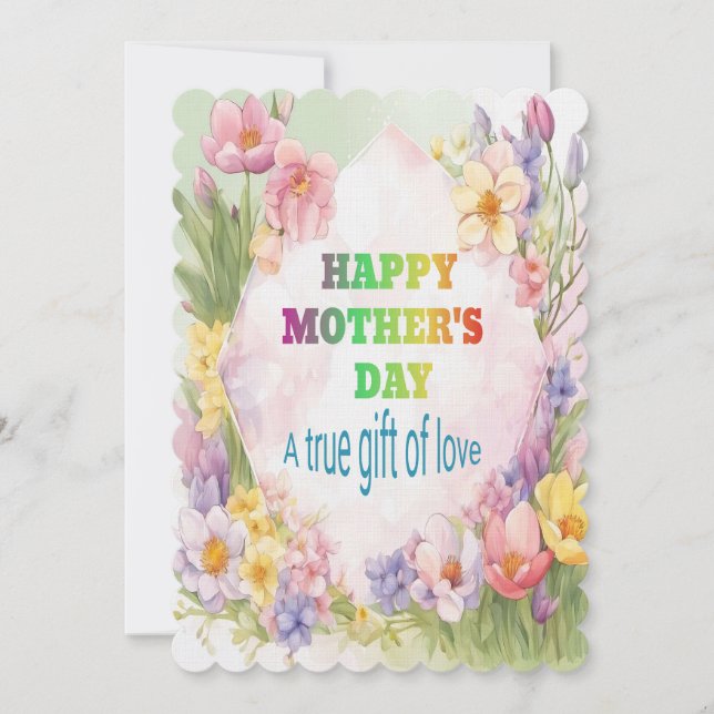 A True Gift of Love  Invitation (Front)