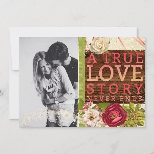 A True Love Story "Save The Date" Save The Date (Front)