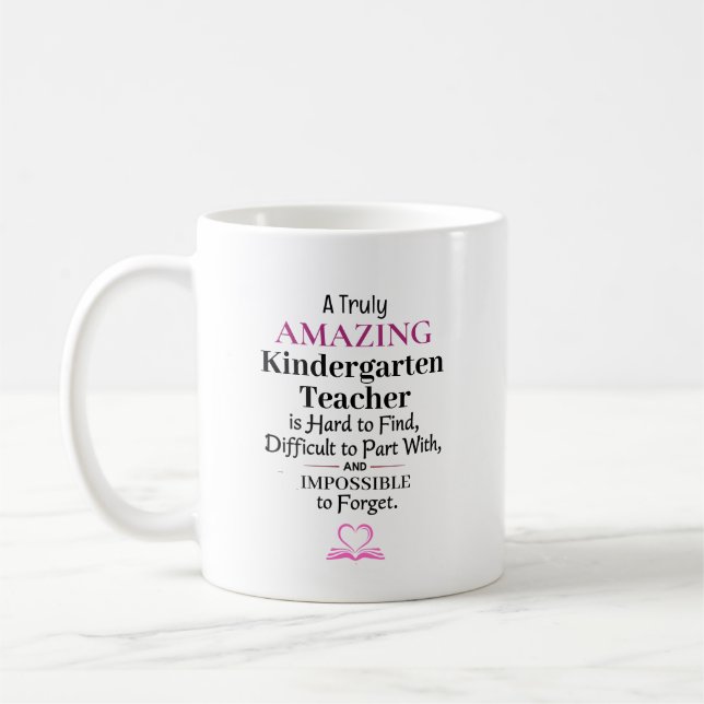 A Truly Amazing Kindergarten Teacher Coffee Mug (Left)