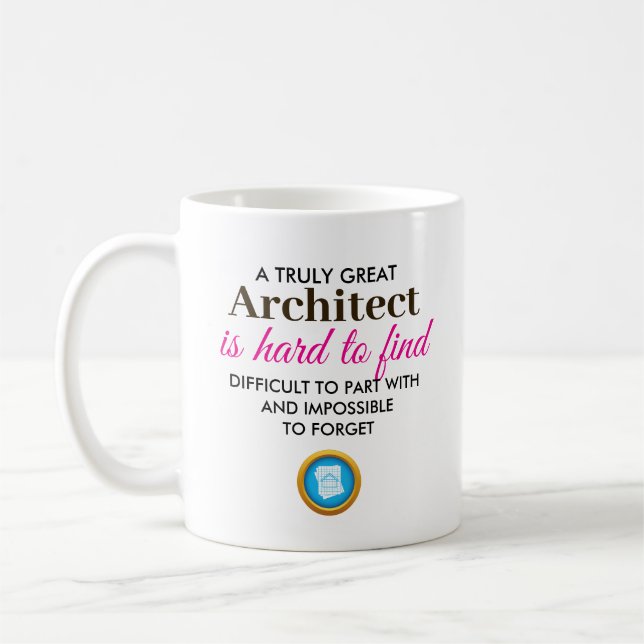 A Truly Great Architect – Personalised Name Coffee Mug (Left)
