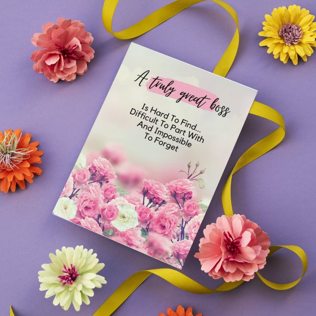 A Truly Great Boss Is Hard To Find Appreciation  Invitation (Creator Uploaded)