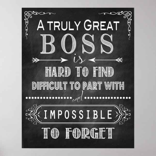 A Truly Great Boss Poster (Front)