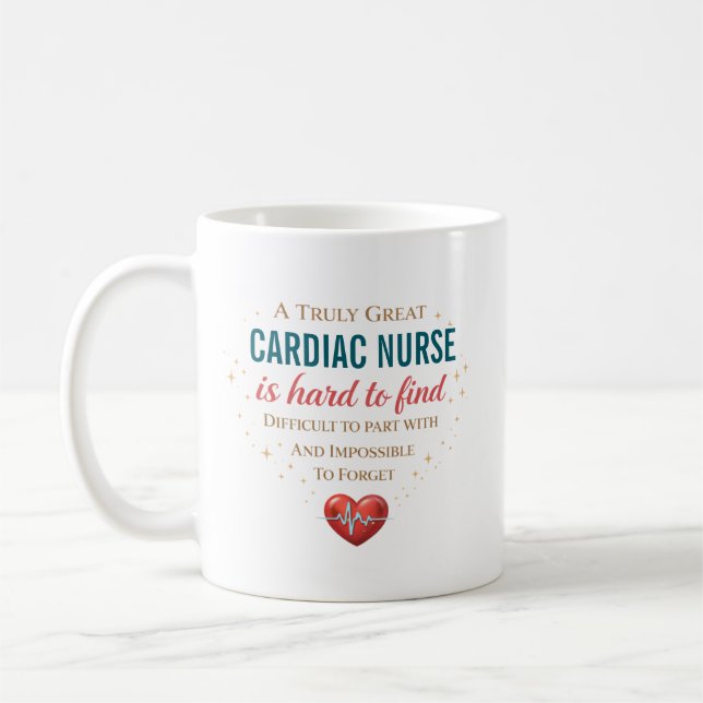 A Truly Great Cardiac Nurse Personalised Coffee Mug (Left)