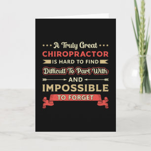 A Truly Great Chiropractor Spine Chiropractic Card