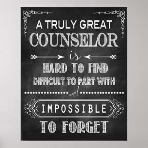 A Truly Great Counselor Poster