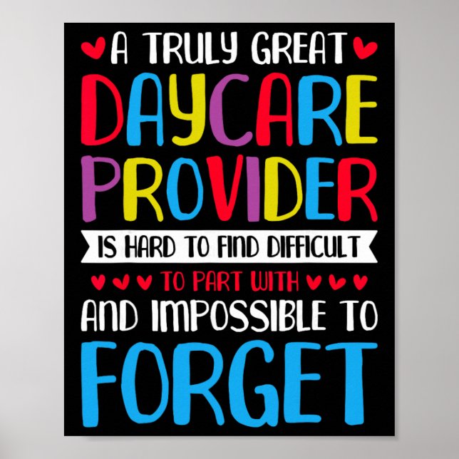 A Truly Great Daycare Provider  Poster (Front)