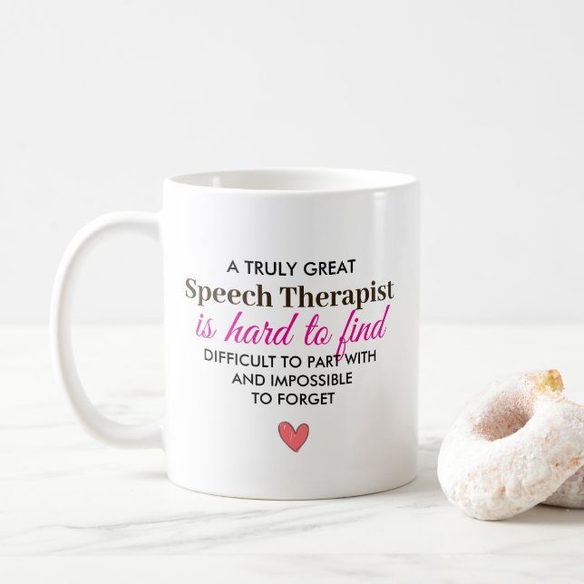 A Truly Great Speech Therapist – Personalized Name Coffee Mug (With Donut)