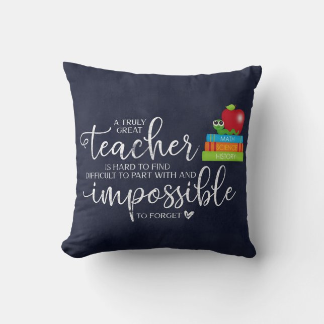 A truly great teacher cushion (Front)