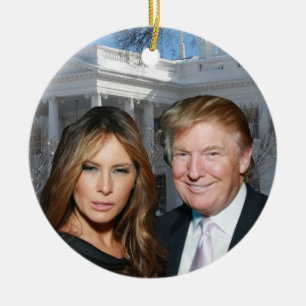 A Trump Christmas: Donald and Melania Ceramic Tree Decoration