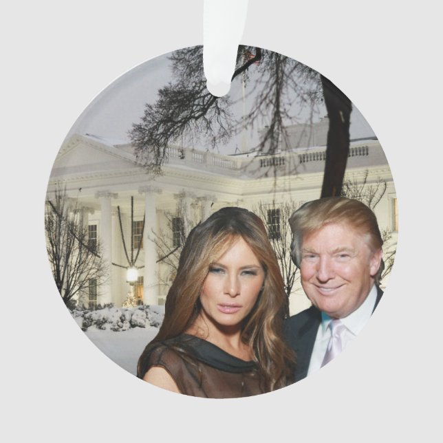 A Trump Christmas: Donald and Melania Ornament (Front)