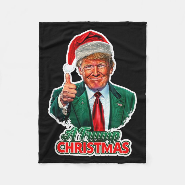 A Trump Christmas Tank Top  Fleece Blanket (Front)