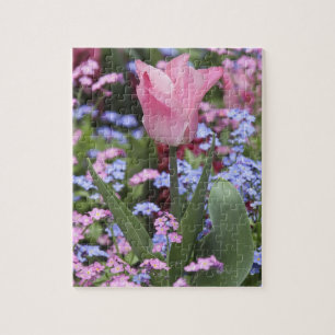 A tulip at Luxembourg Gardens, Paris, France Jigsaw Puzzle