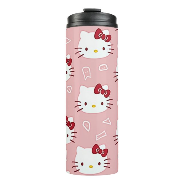 A tumbler that expresses a cute kitty (Front)