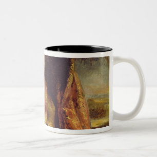 A Turk Smoking a Pipe Two-Tone Coffee Mug