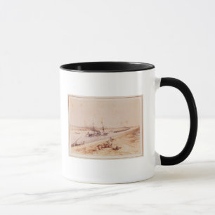 A Turkish Paddle Steamer Going Up the Suez Canal Mug