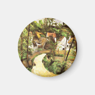 A Turn in the Road Paul Cezanne  Magnet