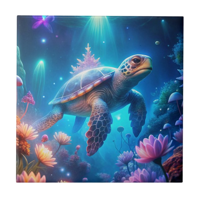 A Turtle Ceramic Tile (Front)