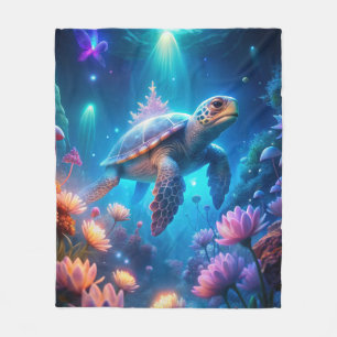 A Turtle Fleece Blanket