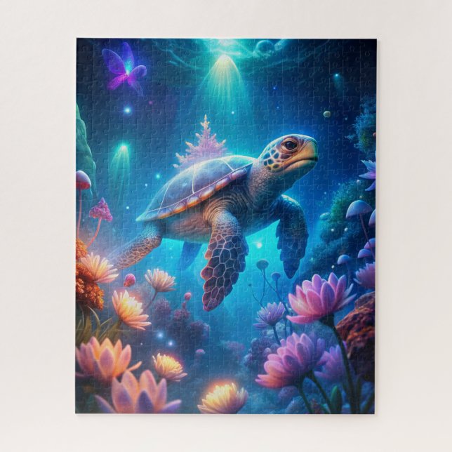 A Turtle Jigsaw Puzzle (Vertical)