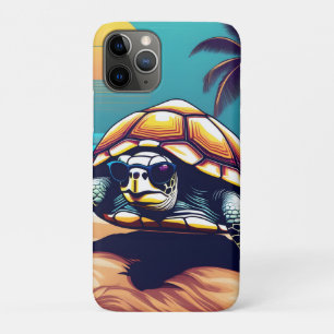 A Turtle Wearing Sunglasses iPhone 11 Pro Case