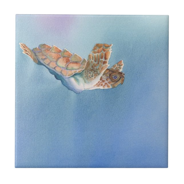 A Turtles Flight Sea Turtle Tile (Front)